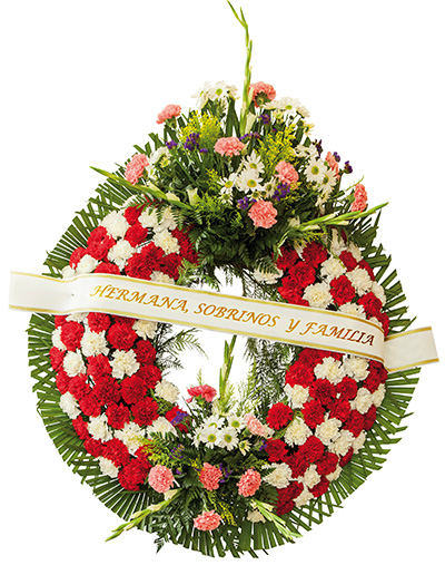 Corona de flores para funeral nº 1